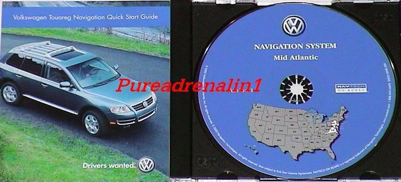2004 vw volkswagen touareg navigation map gps disc cd 8 mid atlantic pa va de md