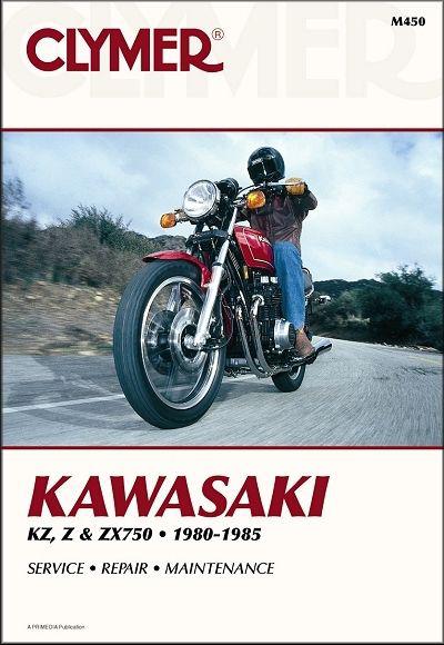 Kawasaki kz750, z750, zx750 repair manual 1980-1985