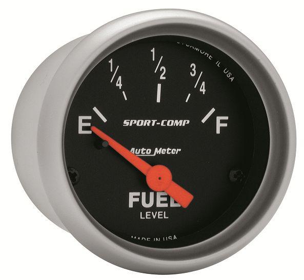 Auto meter 3314 sport comp 2 1/16" electric fuel level gauge