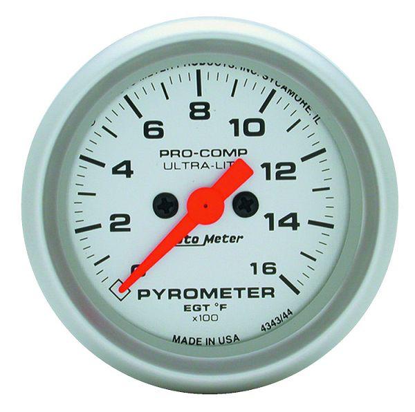 Auto meter 4343 ultra lite 2 1/16" electric pyrometer 0-1600˚f