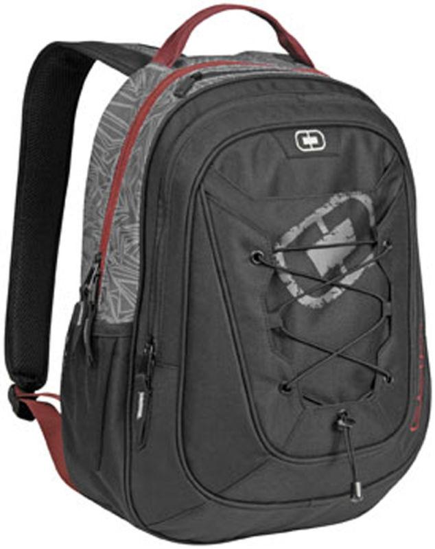 New ogio sprocket backpack, grangler/grey/red, 18"h x 13"w x 8"d