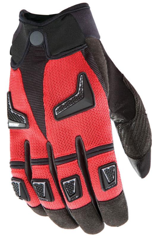 New joe rocket hybrid mesh gloves, red, xl