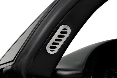 Acc 031029 - corvette polished pillar vent covers 2 pcs interior accessories