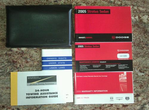 2005 dodge stratus sedan owners manual with case