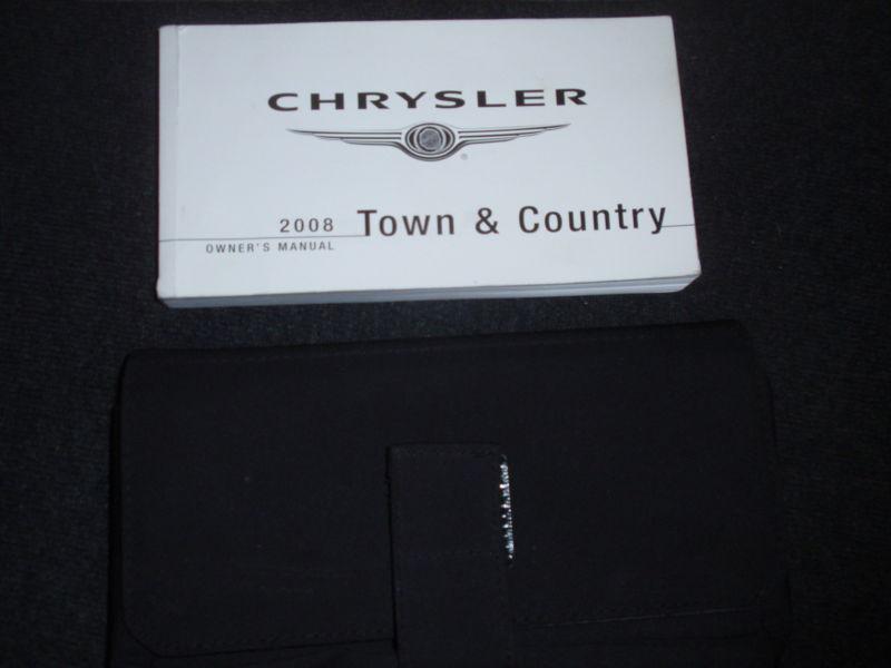 2008 chrysler town and country owners manual 