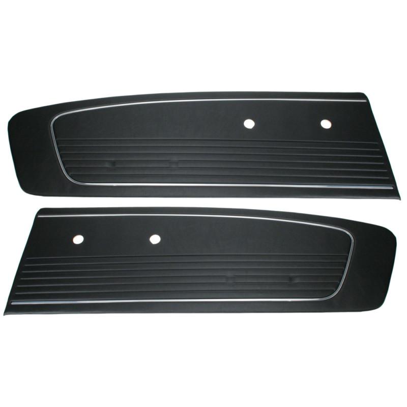 1966 mustang black standard door panels