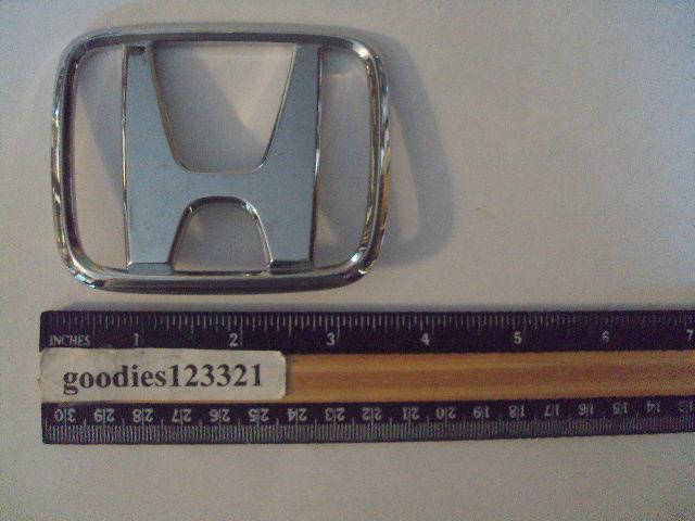 Honda chrome emblem #75701-8j8  3 1/2" x  3"