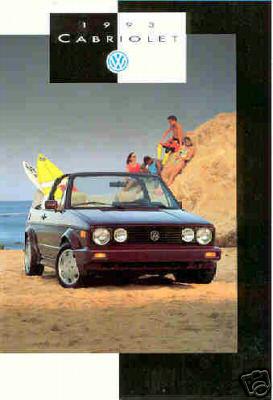 1993 vw cabriolet brochure