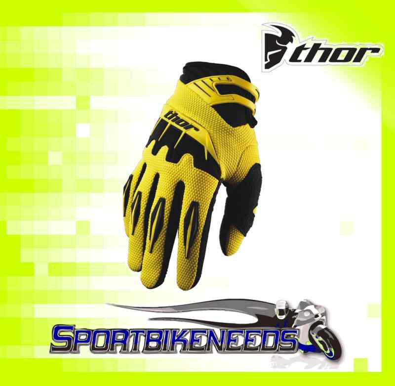Thor 2012 youth spectrum glove yellow size large l lg