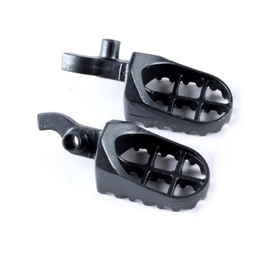 Gau steel foot pegs for 2000-2001 honda cr 125 250 black