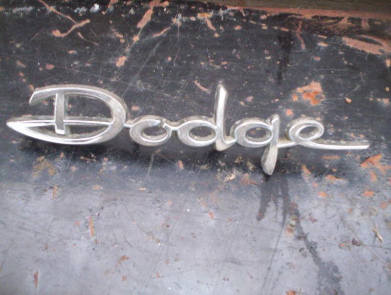 1965 65 dart “dodge“ script hood                                                