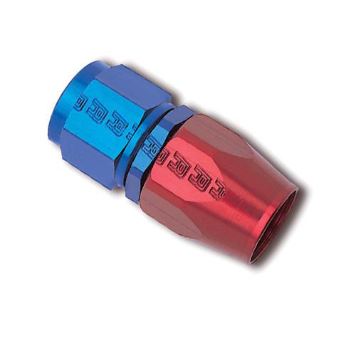 Russell 610020 -6 an red/blue straight full flow hose end female