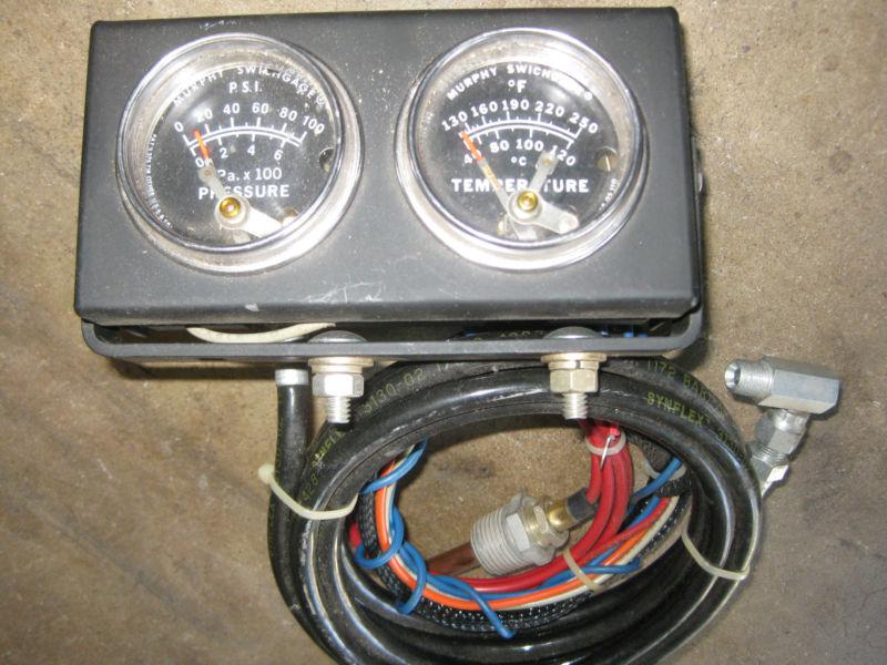 Murphy oil pressure gauge and temp gauge marine with hardware