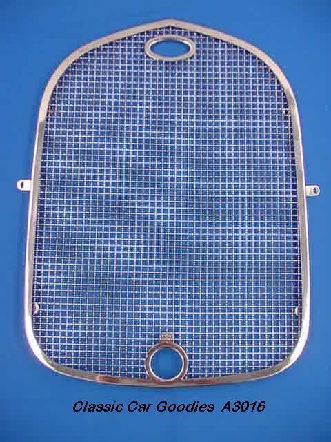 1928-1929 ford radiator stone guard. stainless steel.