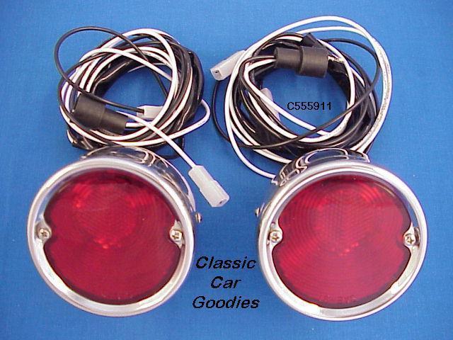 1955 1957 chevy truck stainless tail lights 1956 new