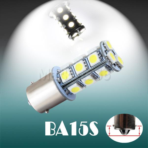 1156 ba15s 18 smd 5050 pure white tail turn signal led car light bulb lamp