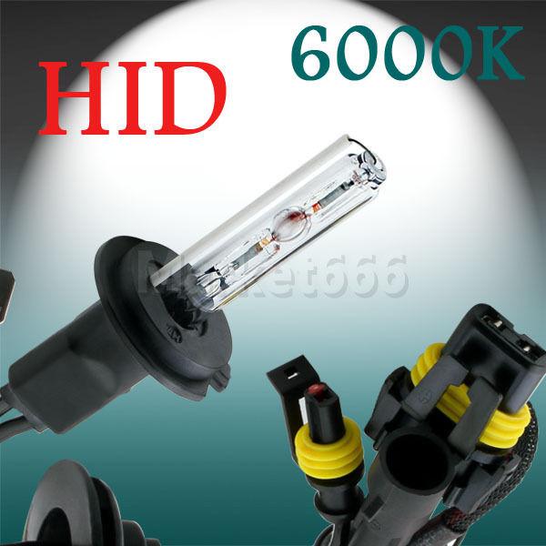 H7 hid xenon pure white replacement 6000k 35w car headlight headlamp bulb lamp