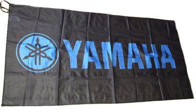 Yamaha black flag banner sign 5x3 feet new!