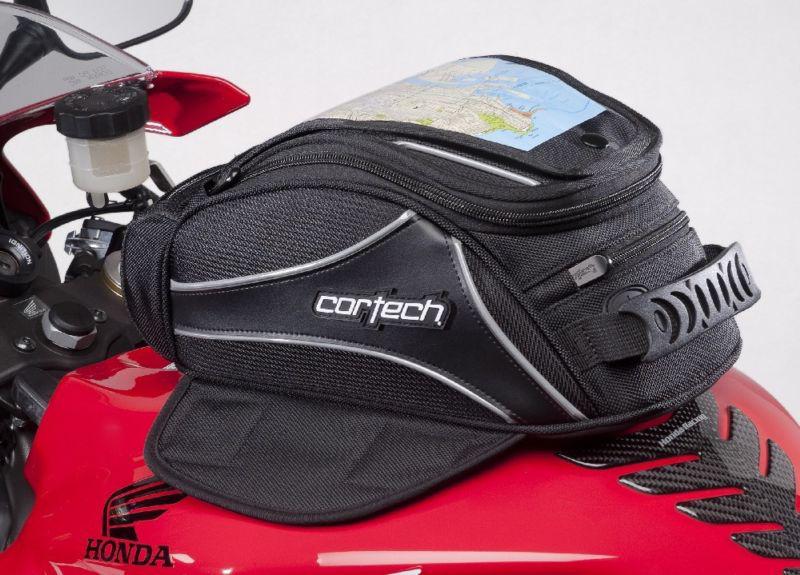 Cortech super 2.0 8 liter magnetic mount motorcycle tank bag sport bike 8l