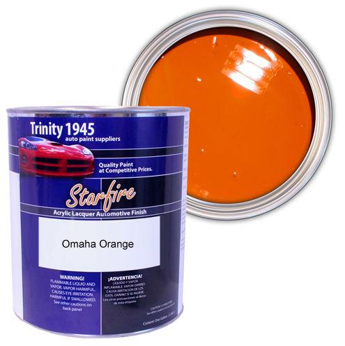 1 gallon omaha orange acrylic lacquer auto paint