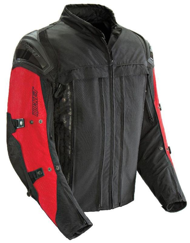 Joe rocket rasp 2.0 red medium textile mesh motorcycle jacket md m