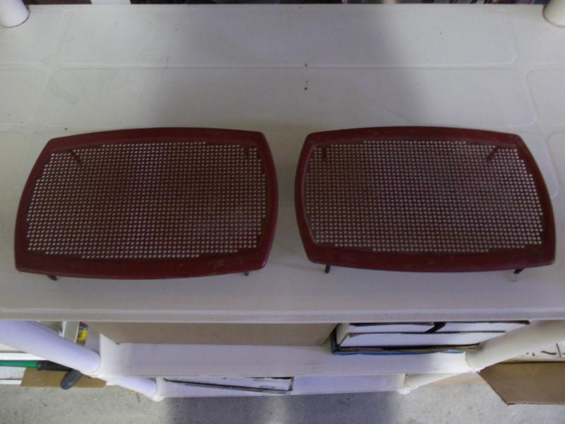 1967-69 camaro firebird rear speaker grilles (2) real nice shape