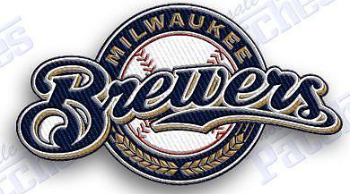 Milwaukee brewers  iron on embroidery patch  mlb