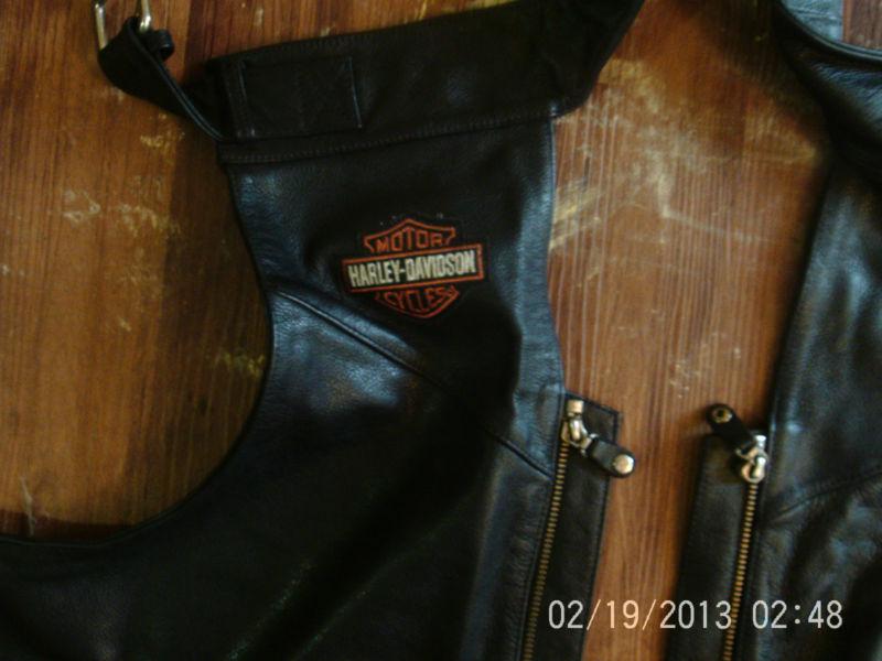 Leather chaps  by harley davidson