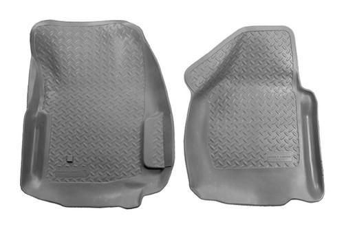 Husky liners 33882 08-09 ford f-250 gray custom floor mats 1st row