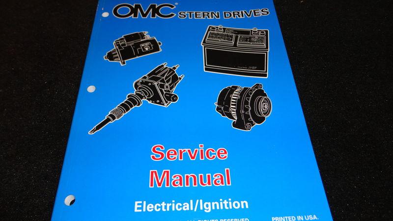 Used 1998 omc stern drives service manual electrical/ignition #501200 boat 