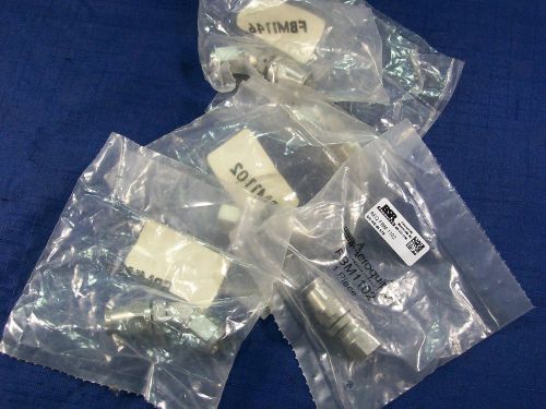 Nascar lot of 5 aeroquip stainless steel reusable an-4 fittings st/45 degree