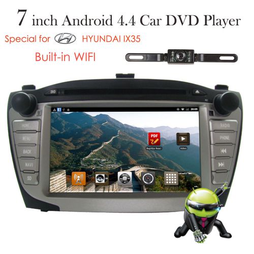 7&#034; android 4.4.4 wifi car dvd gps navi stereo for hyundai tucson ix35 2009-2012