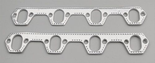 Flowtech exhaust gasket header real-seal round port small block ford pair
