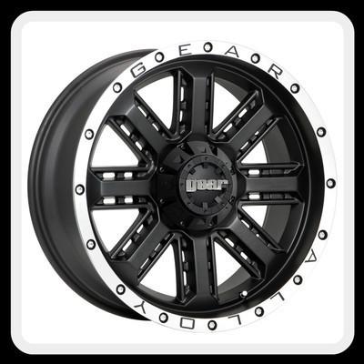 18" gear alloy nitro black with 255/55/18 nitto terra grappler at wheels rims