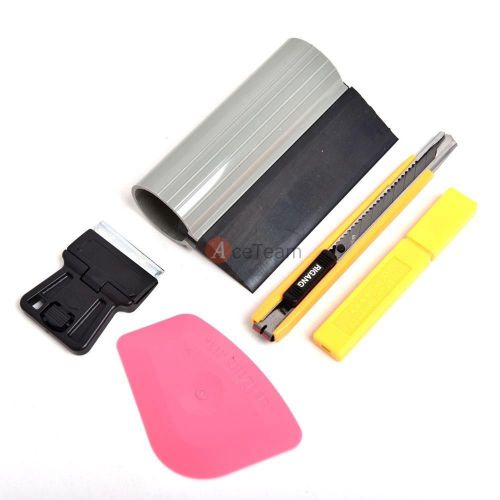 Car window tint tools kit for film tinting scraper application w/10 knife blades