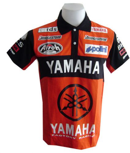 New motorcycle yamaha racing team motor rac biker mens polo shirt sz m,l,xl