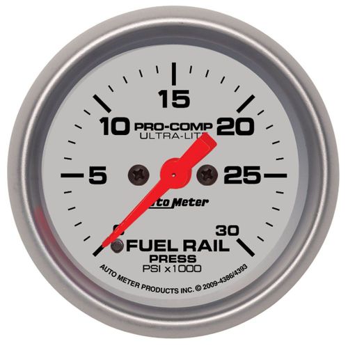 Auto meter 4386 ultra-lite; fuel rail pressure gauge