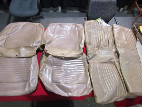 1967 - 1968 ford mustang fastback interior saddle upholstery and seat foam