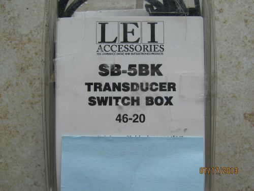 New lei lowrance eagle sb-5bk transducer switch box 46-20 fish finder sonar