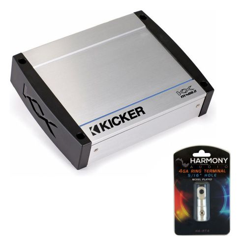 Kicker kxm400.2 2-channel kxm marine audio amp amplifier package 4ga terminal