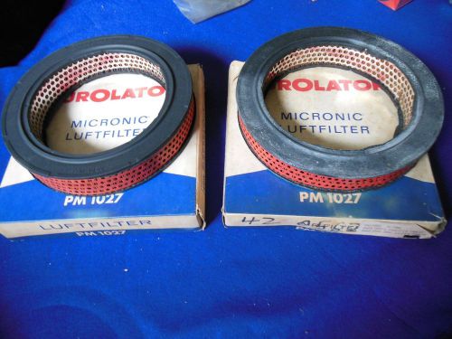 Nors purolator air filters (2) 1963-65 bmw 1600 1800 2002 3.0cs bavaria  pm1027