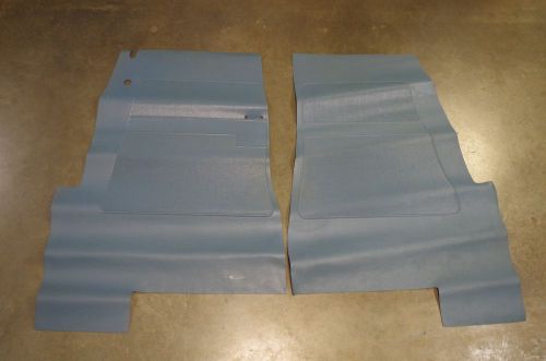 1959 chevrolet chevy blue (1)pair front rubber floor mats biscayne bel aire