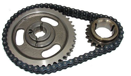 Small block ford 302-351w sportsman dual double roller timing chain &amp; gears set