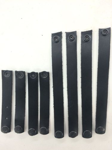 Eight leather motorcycle vest extenders