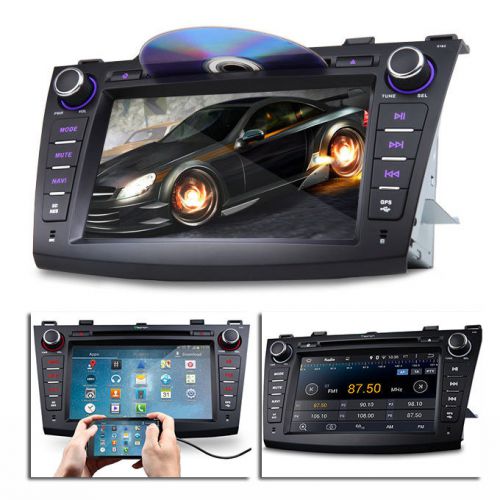 Android 4.4.4 8&#034; car dvd player gps ea radio stereo 3g for mazda 3(2010-2013)