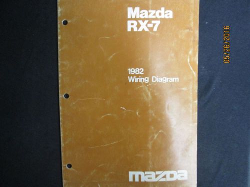 1982 mazda rx-7  wiring diagram booklet manual factory original oem