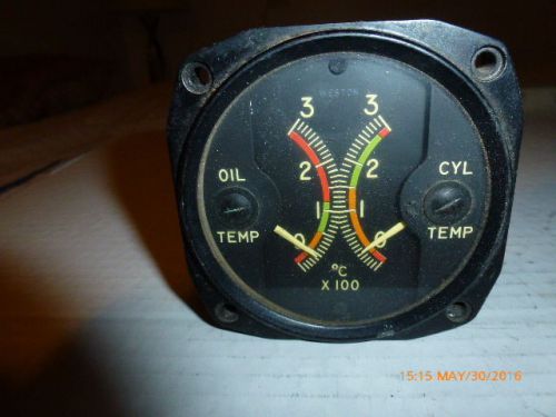 Weston oil / cylinder temperature indicator gauge model 827 type 29y1 (15962)