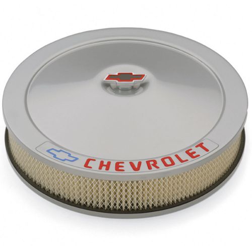 Ac delco 141-362 &#039;chevrolet &amp; bowtie emblem&#039; 14&#039; classic metallic gray air clean