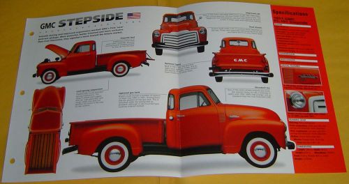 1951 gmc fc 101 stepside truck 226 ci 100 hp inline 6 cylinder info/specs/photo