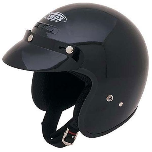 G-max gm2 open face motorcycle helmet black medium m 102025 72-5350m